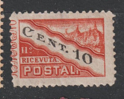 6266 SAINT MARIN SAN MARINO 1946 RICEVUTA POSTAL - Spoorwegzegels