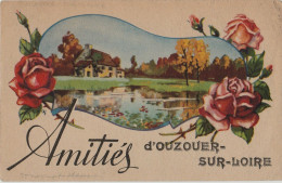 CPA-45- OUZOUER Sur LOIRE-AMITIES-  -CIRCULEE-  1948-TBE - Ouzouer Sur Loire