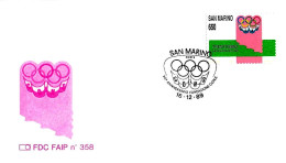 SAN MARINO - 1989 30° Fondazione CONS Comitato Olimpico Nazionale Sanmarinese Su Busta Faip - 10480 - Briefe U. Dokumente