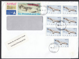 SVERIGE - 2006 - Busta Viaggiata Via Aerea Affrancata Con SETTE Yvert 2256 - Storia Postale