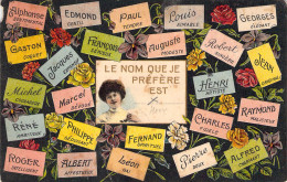 FEMME - Le Nom Que Je Préfère Est ...  Fantaisie - Prenom - Carte Postale Ancienne - Mujeres