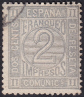 Spain 1872 Sc 176 Espana Ed 116 Yt 115 Used Light Cancel - Oblitérés