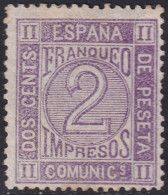 Spain 1872 Sc 176a Espana Ed 116a Yt 115 MNG(*) Experts Mark - Neufs