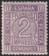 Spain 1872 Sc 176a Espana Ed 116a Yt 115 MH* Cracked Gum Crease - Nuevos