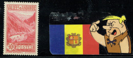 ANDORRA FR YVERT  38 NEUFS *** - Maschinenstempel (EMA)