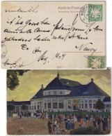 BAVIÈRE / BAVARIA - 1910 Uprated 5pf Private Postcard (Mi.PP6) AUSSTELLUNG MÜNCHEN Gebraucht Nach Frankreich - Plaatfouten & Curiosa