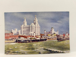 Ship, Landing Stage, Liverpool Postcard - Liverpool