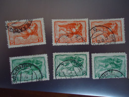 GREECE  USED  6 STAMPS  1942-  AIR WINDS - Viñetas De Franqueo [ATM]