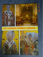OLD ICONS AND THE INTERIOR OF ST. LAZARUS  CHURCH - Chypre