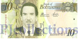 BOTSWANA 10 PULA 2010 PICK 30b UNC - Botswana