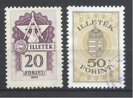 Hungary, Revenue Stamps, 1965, '90s., Lot Of 2. - Fiscaux