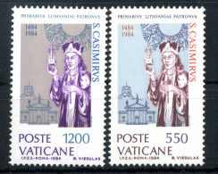 1984 VATICANO SET MNH **, Ann. Morte Di S. Casimiro Di Lituania - Nuovi