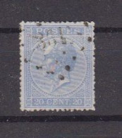 BELGIË - OBP - 1865/66 - Nr 18 A (T/D 15) - (PT 361 - TIRLEMONT)  - Coba  + 2.00€ - Matasellado Con Puntos