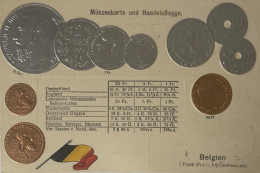 Belgien - Belgium - Belgique // Münzkarte Prägedruck - Coin Card Embossed  19?? - Andere & Zonder Classificatie