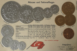 Aegypten - Egypte // Münzkarte Prägedruck - Coin Card Embossed  19?? - Autres & Non Classés