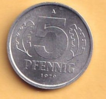 Germany  - 1979 - 5 Pfennig.. - KM9.2 - 5 Pfennig