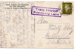 64560 - Deutsches Reich - 1932 - 6Pfg Ebert EF A AnsKte Landpoststpl TRAIS HORLOFF -> FRIEDBERG -> Marburg - Storia Postale