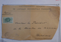 BP 16 SENEGAL  AOF  LETTRE DEVANT  1906    A BORDEAUX    FRANCE++  +AFFR. INTERESSANT++ - Briefe U. Dokumente