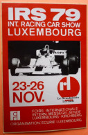 AUTOCOLLANT STICKER  - IRS 79 - INT. RACING CAR SHOW - LUXEMBOURG - COURSE AUTOMOBILE - Sonstige & Ohne Zuordnung