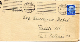 64568 - Deutsches Reich - 1934 - 25Pfg Hindenburg EF A Bf MUENCHEN -> TRIESTE (Italien) - Lettres & Documents