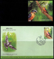 BIRDS - SRI LANKA SWALLOW  MS + FDC- SRI LANKA-2021 -CANCELLED AT TEMPLE TREES- BX4-18 - Spechten En Klimvogels