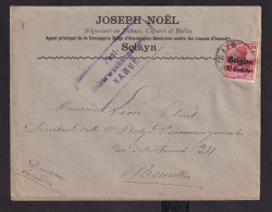 DDDD 828 -- TABAC - Enveloppe TP Germania SCLAYN WWI - Entete Joseph Noel , Négociant En Tabacs , Cigares Et Rolles - Tabak