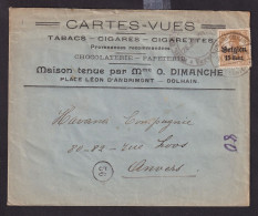 DDDD 829 -- TABAC - Enveloppe TP Germania LIMBURG-DOLHAIN 1916 - Entete Tabacs, Cigares, Cigarettes,  Mme Dimanche - Tabak