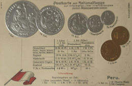 Peru  // Münzkarte Prägedruck - Coin Card Embossed  19?? - Pérou