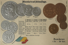 Rumanien - Romania  // Münzkarte Prägedruck - Coin Card Embossed  19?? - Rumania