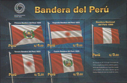 PERU, 2021, MNH, FLAGS, FLAGS OF PERU, SHEETLET - Sonstige & Ohne Zuordnung