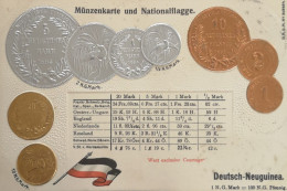 Deutsch Neuguinea // Münzkarte Prägedruck - Coin Card Embossed  19?? - Coins (pictures)