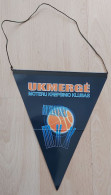 UKMERGE MOTERU KREPSINIO KLUBAS Lithuania Basketball Club PENNANT, SPORTS FLAG ZS 2/20 - Bekleidung, Souvenirs Und Sonstige