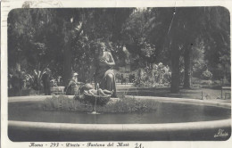Roma Pincio Fontana Del Mosè 1931 Animata Rara - Orte & Plätze