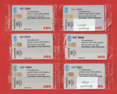 Greece - X0082-87, AEG Full Set With Varieties In Writing, 12/94 (13 Cards), Mint - Griechenland