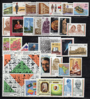 OM1084 - INDIA , Collezione Avanzatissima Delle Emissioni Relative All'anno 1985 ** MNH (manca N. 842+844) - Années Complètes