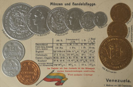 Venezuela  // Münzkarte Prägedruck - Coin Card Embossed  19?? - Venezuela