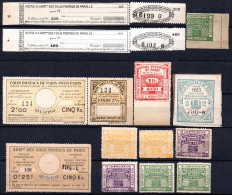 1476.FRANCE.OLD PARIS PARCEL POST STAMPS LOT, MOSTLY MNH - Andere & Zonder Classificatie