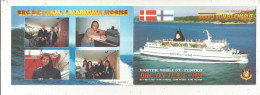 Cp , Carte QSL 4 Pages,  BRAVO ROMEO CHARLIE, International DX - SWL Group Belgium, Bateau ,SMYRIL-LINE,  2 Scans - Radio Amateur