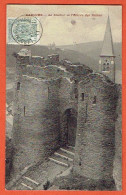 JP - CP Laroche En Ardenne 1911 - Le Clocher Et L'entrée Des Ruines Sur 81 Vers Schaerbeek - La-Roche-en-Ardenne