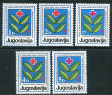 YUGOSLAVIA 1984 Red Cross Anti-Tuberculosis Tax  MNH / **.  Michel ZZM 88-92 - Nuovi