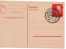 64609 - Bund - 1950 - 20Pfg 1.Bundestag GAKte SoStpl STUTTGART - AUSSTELLUNG ENTWUERFE ZU NEUEN BRIEFMARKEN - Postzegels Op Postzegels