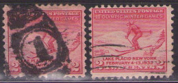 USA 1932 Mi 346 OLYMPIC GAMES WINTER SKI  USED - Gebruikt