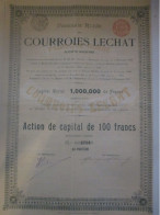 Fabrique Russe De Courroies Lechat - 1900 - Action De Capital - Rusia