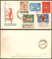 Fdc Venetia Som 1960 21s Somalia Università Raccommanadata - Somalia (AFIS)