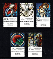 New Zealand 2015 Christmas Marginal Set Of 5 Used - Usados