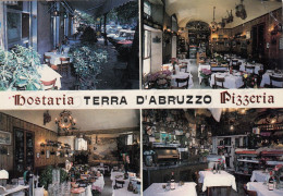 CARTOLINA  ROMA,LAZIO-HOSTARIA TERRA D'ABRUZZO-PIZZERIA-VIA ACAIA-STORIA,MEMORIA,CULTURA,BELLA ITALIA,NON VIAGGIATA - Bar, Alberghi & Ristoranti