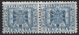 España Telégrafos 084 ** MNH.  1940 Pareja - Télégraphe