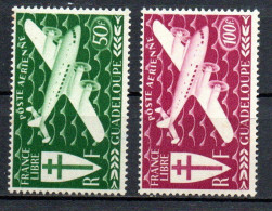 Col33 Colonie Guadeloupe PA N° 4 & 5 Neuf X MH Cote : 3,75€ - Luftpost