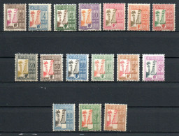 Col33 Colonie Guadeloupe Taxe N° 25 à 40 Neuf X MH Cote : 17,75€ - Postage Due