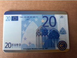 GREAT BRITAIN   20 UNITS   / EURO BILJETS/ 20 EURO FRONT    /  PHONECARD/ (date 05/2000)  PREPAID CARD / MINT **12962** - Collezioni